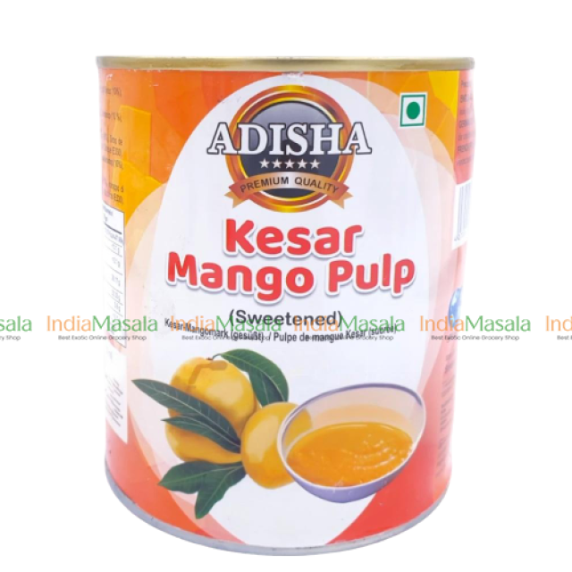 ADISHA KESAR MANGO PULP (SWEETEND)