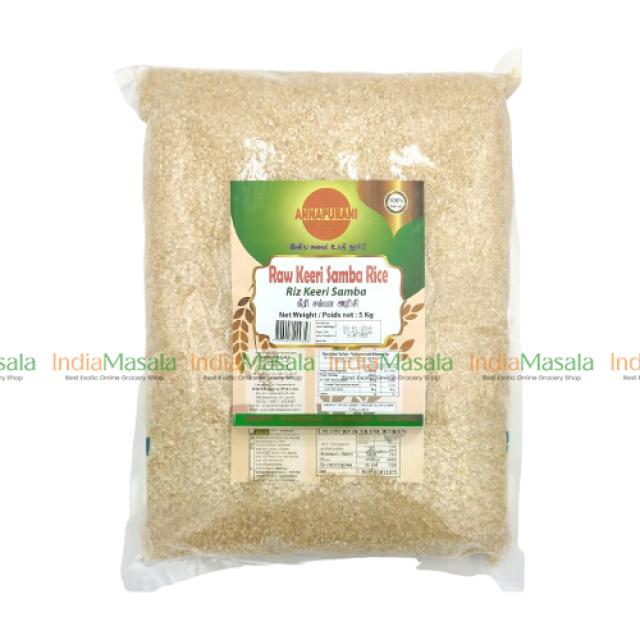 ANNAPURANI RAW KEERI SAMBA RICE -5Kg