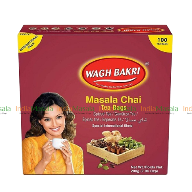 WAGH BAKRI MASALA CHAI 100 BAGS -200g