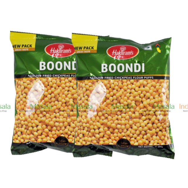 COMBO PACK  HALDIRAM BOONDI PLAIN - 200g x 2 Pcs
