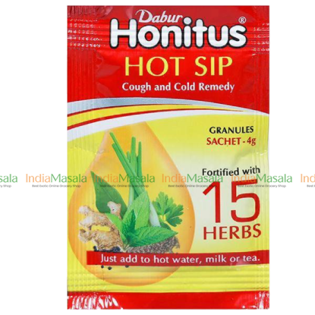 DABUR HONITUS HOT SIP COUGH AND COLD REMEDY 4g-5 Sachets