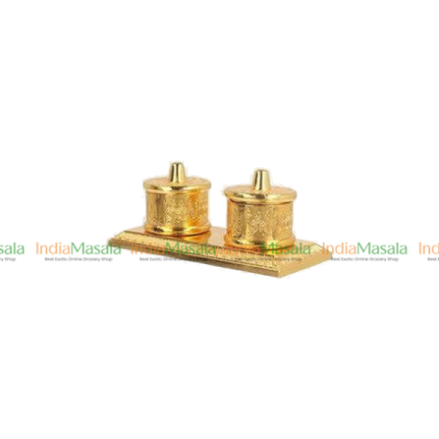 JAIPUR CRAFTS ZINC KUMKUM BOX -1Pc