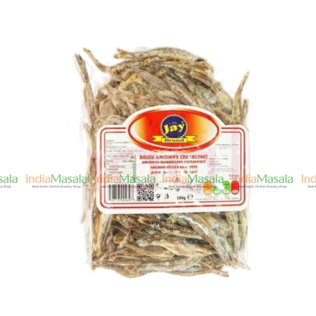 JAY ANCHOVY DRIED FISH  NETHILI KARUVADU HEADLESS-200g