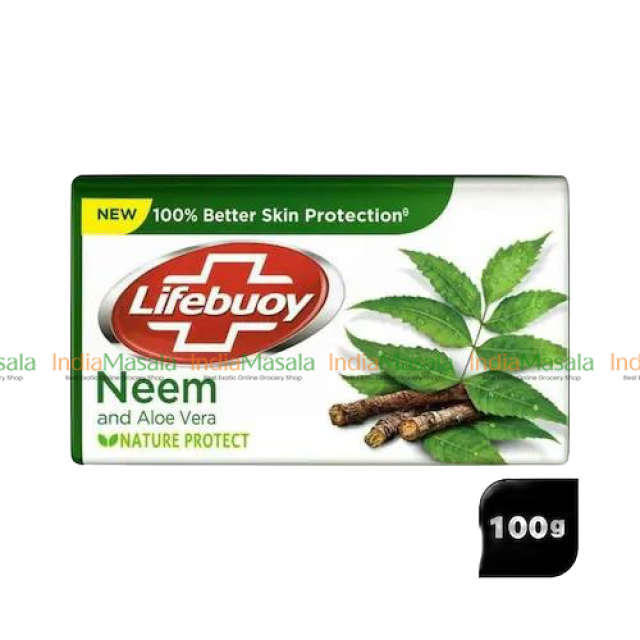 LIFEBUOY NEEM & ALOE VERA 100% SKIN PROTECTION SOAP