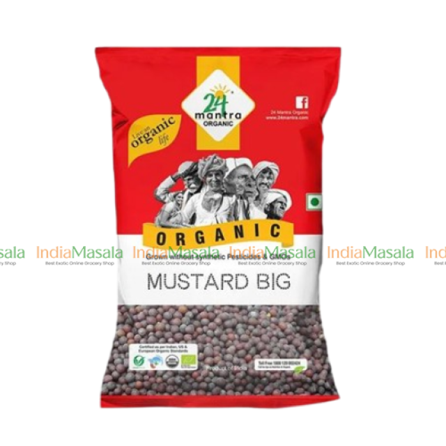 24 MANTRA NATURAL MUSTARD SEED BIG - 100g