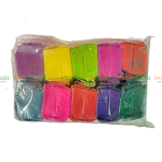 PACK OF 12 RANGOLI POWDER (MULTICOLOR)