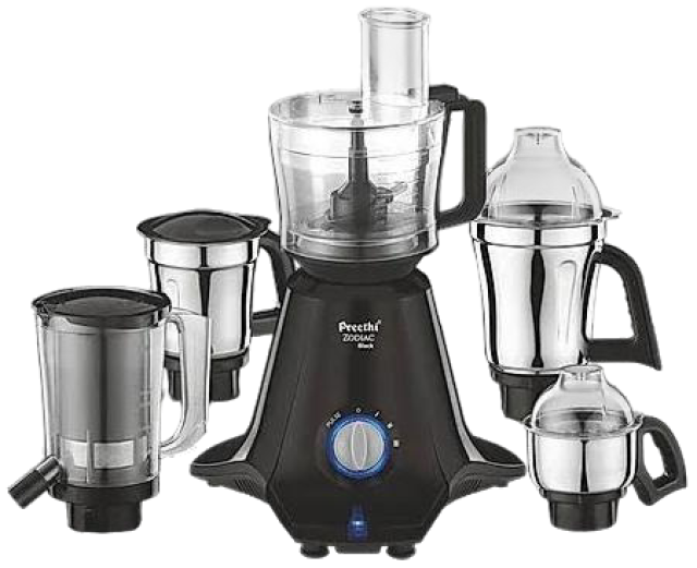 PREETHI ZODIAC BLACK MIXER GRINDER (750W)