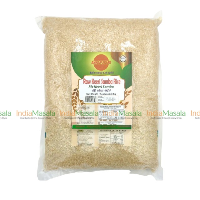 ANNAPURANI RAW KEERI SAMBA RICE -5Kg