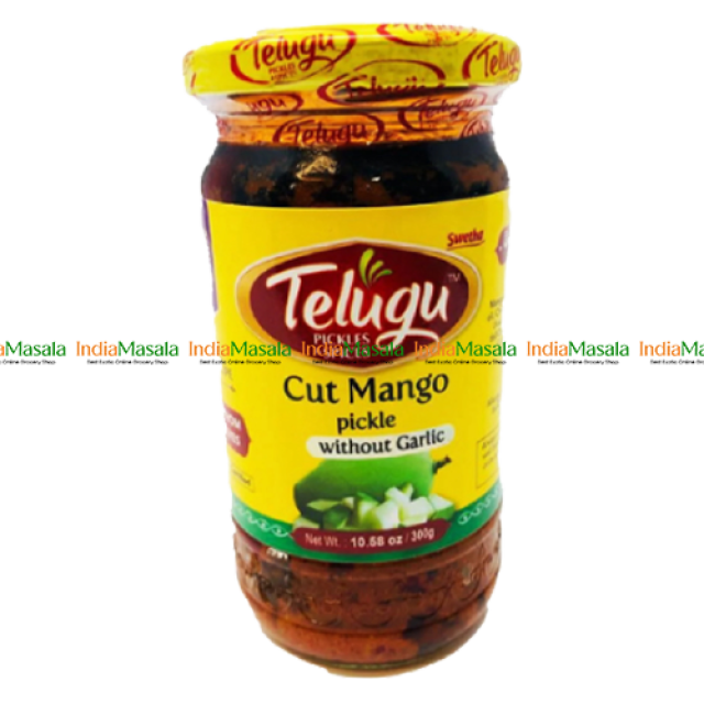 TELUGU CUT MANGO PICKLE WITHOUT GARLIC -300g
