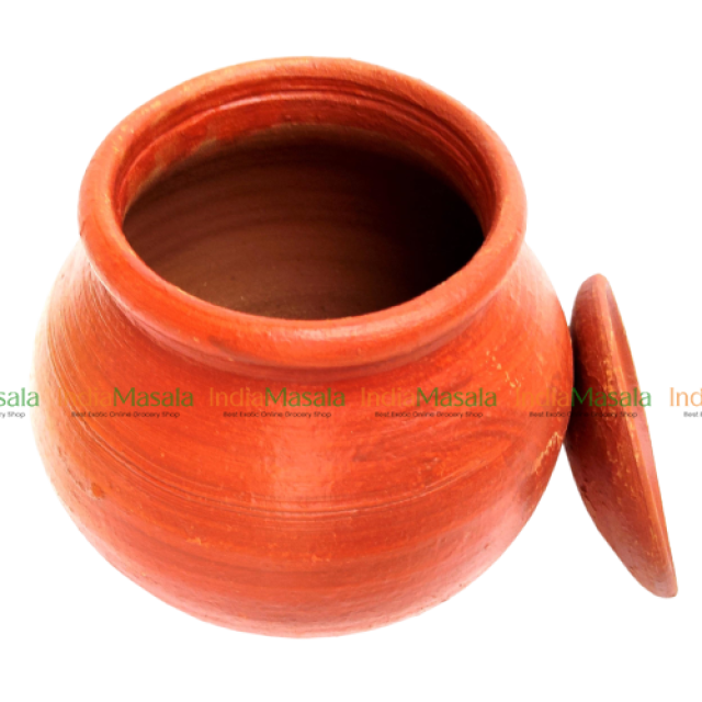 TRADITIONAL CLAY POT WITH LID -1Pc