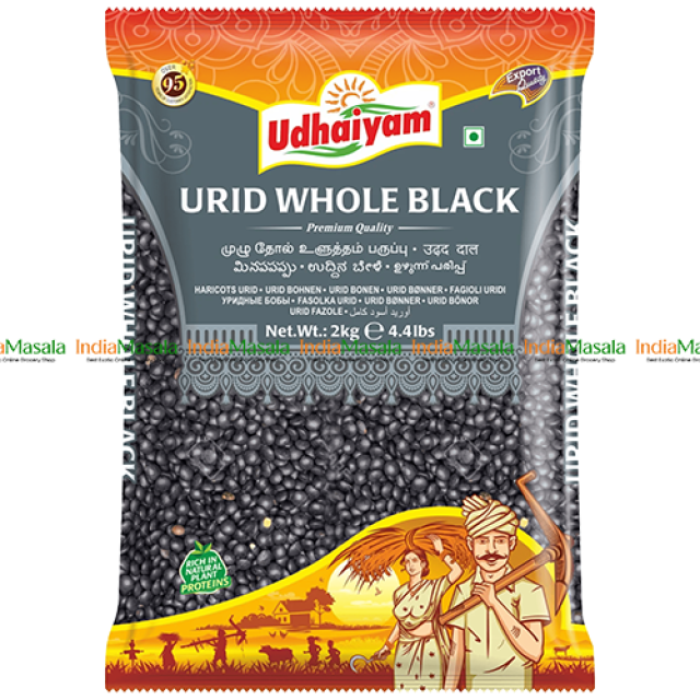 UDHAIYAM URID WHOLE GOTA BLACK - 1Kg