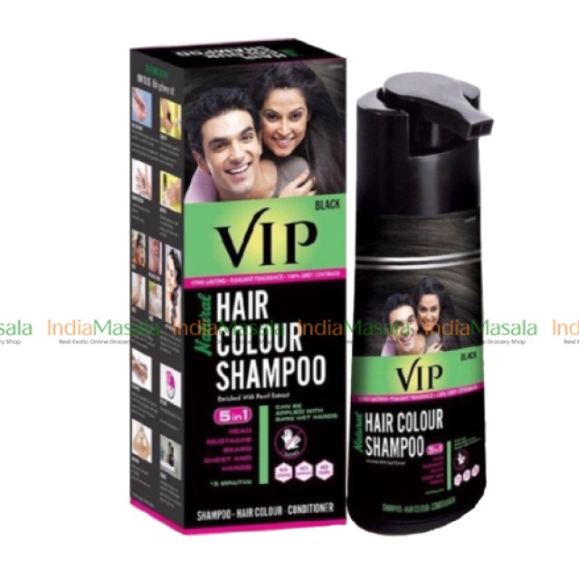 VIP NATURAL HAIR COLOUR SHAMPOO BLACK